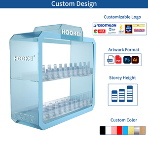 Tự động Pusher sản phẩm mùa xuân nạp Acrylic truy cập hiển thị thuốc lá Pusher Acrylic hiển thị đứng trường hợp cho khói cửa hàng - Product Image 2