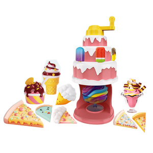 Ept Cô Gái Màu Hồng chơi đồ chơi bánh đất sét DIY Bộ dụng cụ bộ dụng cụ công cụ thiết lập - Product Image 1