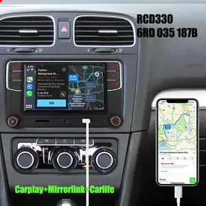 6RD035187B 1GB RAM Car Radio With Mirrorlink Carplay For VW Golf 5 6 Jetta CC MK6 MK5 Tiguan Passat B6 B7