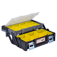Chine MJ-5051 Boîte à outils en plastique portable de 18 pouces polyvalente avec poignée en acier inoxydable facile à transporter Fabricants