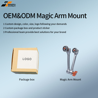 Bras magique Shuotu OEM 11 pouces avec vis à filetage 1/4 pouce, support réglable en aluminium pour moniteur de caméra, trépied et éclairage LED