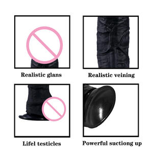 Lootee <span class=keywords><strong>Rocket</strong></span> <span class=keywords><strong>Raccoon</strong></span> Dildo en silicone réaliste à prépuce coulissant, écologique, sans odeur, épais, pour masturbation, jouet sexuel - Product Image 4