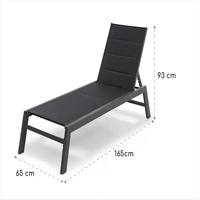 Chaise longue pliable en aluminium pour la plage, chaises de plage pliantes en tissu pour la piscine, nouveauté 2024