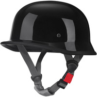 Casque de moto rétro en ABS, style allemand, demi-casque, casque de pilote universel