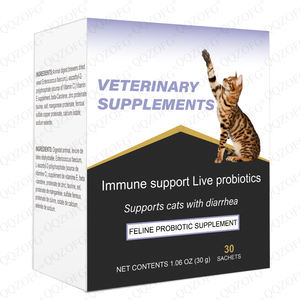 Suplemento Probiótico Felino OEM al por Mayor, Ayuda a la Digestión y al Control de la <span class=keywords><strong>Diarrea</strong></span> en Gatos, Salud Digestiva - Product Image 1