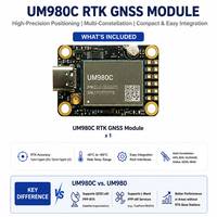 Modul GNSS RTK UM980C UM982C Modul Presisi Tinggi Base/Rover (Bukan UM980 UM982) GPS L-Band Mendukung PPP Anti-Jamming