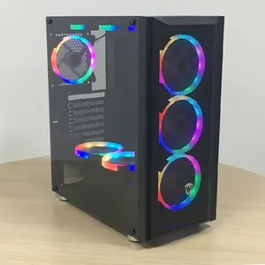 SATE(K381)Hotsale OEM unik akrilik PC kabinet rgb penuh Menara casing komputer gaming