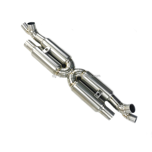 Tubo de Escape Central de Titanio de 3 Pulgadas para Serie 991.1 991.2, Alto Flujo, 1.2 mm de Espesor - Product Image 2