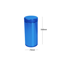 Boîte en métal de 65*100mm pour matcha, réutilisable, de qualité alimentaire, en aluminium, pour le stockage du thé, en stock