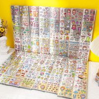 Autocollants décoratifs mignons en PET imperméables, motif dessin animé anime, en bande longue 8x40cm, compatibles AI/PSD/CDR/JPG pour agendas et bullet journals