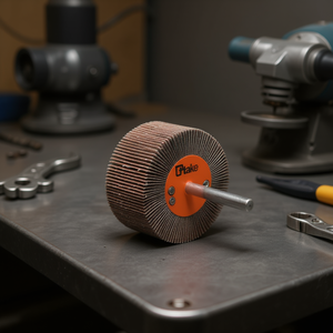 TTAKE Rueda de láminas abrasivas de corindón 30x20 mm con vástago de 6 mm para desbaste - Product Image 3