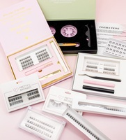Cils Individuels en Gros, Pré-découpés Segmentés en Bouquets, Kit Extension de Cils DIY