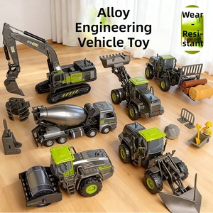Set de Vehículos de Ingeniería de Aleación para Niños: Excavadora de Juguete, Máquina de Simulación con Gancho, Pala y Grúa, Modelo para Niño - Product Image 1