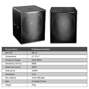 PB1-<span class=keywords><strong>altavoz</strong></span> de fiesta de 1000w con caja de 18 pulgadas, potente y dual, subwoofer de sonido supergrave, para dj, 15/18 pulgadas - Product Image 2