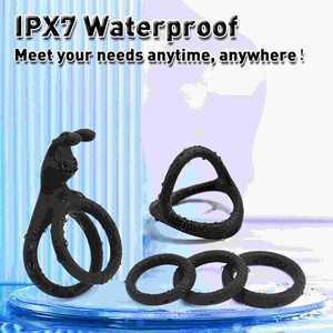 Masseur prostatique portable de haute qualité, jouet sexuel en silicone, anneau vibrant pour homme, produit sexuel pour une durée prolongée - Product Image 4