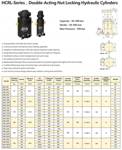 กระบอกไฮดรอลิกแบบล็อคน็อตสองทาง VIT-W VIT-W HCRL-506 รับน้ำหนักได้ 50 ตัน สำหรับงานยกสะพานและฐานราก - Product Image 3