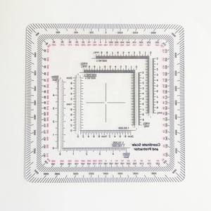 Goniometro quadrato trasparente in plastica da 12 cm, spessore 1,2 mm, per rilevamento direzionale esterno - Prodotto da OEM - Product Image 3