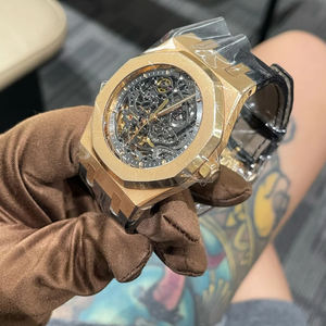 Montre pour homme de style designer, mécanique complexe à cadran ajouré, étanche, de qualité supérieure, montre de luxe - Product Image 2