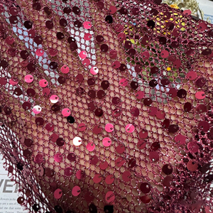 Tela Teñida con Hilo Plateado, Malla Calada con Lentejuelas, 100% Poliéster, Peso Medio, <span class=keywords><strong>para</strong></span> Disfraces de Escenario y Vestidos de Mujer - Product Image 2