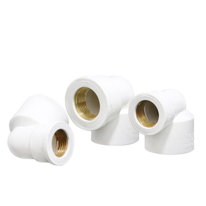 Raccords de tuyauterie en <span class=keywords><strong>pvc</strong></span> accessoires <span class=keywords><strong>coude</strong></span> pour connecteur de tuyau en <span class=keywords><strong>pvc</strong></span> joint de réduction <span class=keywords><strong>coude</strong></span> <span class=keywords><strong>femelle</strong></span> filetage en cuivre - Product Image 5