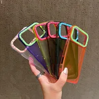 Coque de téléphone colorée Clash pour iPhone 11 15 14 13 12 16 17 Pro Max, coques de protection, coque de protection
