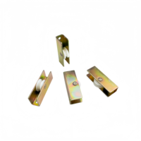 Ensemble de roulettes pour porte coulissante en verre, quincaillerie à faible friction, poulie de glissière fluide, accessoires de porte