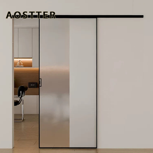 <span class=keywords><strong>Porte</strong></span> <span class=keywords><strong>coulissante</strong></span> invisible <span class=keywords><strong>en</strong></span> aluminium AOSTTER, <span class=keywords><strong>porte</strong></span> de poche intérieure, <span class=keywords><strong>verre</strong></span> dépoli <span class=keywords><strong>sur</strong></span> <span class=keywords><strong>mesure</strong></span>, dissimulée dans le mur, <span class=keywords><strong>porte</strong></span> de séparation pour la maison - Product Image 3