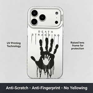 เคส TPU ใสลายพิมพ์ด้วยมือสีดำ <span class=keywords><strong>Death</strong></span> <span class=keywords><strong>stranding</strong></span> เคสโทรศัพท์แบบนิ่มกันกระแทกสำหรับ iPhone 17 16 15 14 13 PRO MAX - Product Image 2