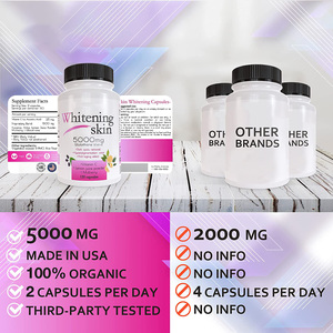 OEM de etiqueta privada de vitamina C y glutatión 120PC Cápsulas blanqueadoras de la piel Suplemento para el cuidado de la piel - Product Image 2