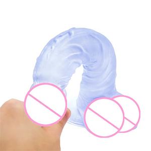 Portable PVC réaliste monstre gode vibrateur Silicone souple énormes jouets sexuels pour adultes pour la stimulation des lesbiennes - Product Image 6