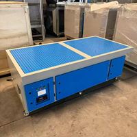 Mesa de lijado móvil con aspiración descendente, banco de polvo industrial portátil, sistema de chorro pulsado, filtro de repuesto OEM, CE