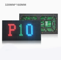 Цифровой полноцветный светодиодный модуль P10 RGB SMD3535 для наружного применения, 320x160 мм, матричный, для рекламы