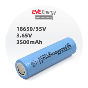 แบตเตอรี่ลิเธียมแบบชาร์จไฟได้แบตเตอรี่ลิเธียมไอออนแบตเตอรี่3.6V 3200mAh 3500mAh สำหรับแบตเตอรี่18650 EVE 18650 35V - Product Image 1