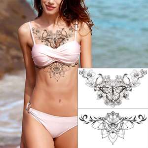Fleur Oiseau Libellule Papillon <span class=keywords><strong>Feuille</strong></span> Conceptions Autocollants De <span class=keywords><strong>Tatouage</strong></span> Temporaires <span class=keywords><strong>sur</strong></span> La Poitrine Taille Étanche Body Art 5.4 ''x9.45/u201d - Product Image 4