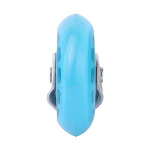 Roulettes de remplacement en caoutchouc transparent bleu de 75 mm (3 pouces) pour chaises de bureau, silencieuses, en acier, vente en gros, directement de l'usine - Product Image 2