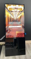 Pemutar iklan Digital portabel LCD 55 inci, untuk restoran ritel Poster LCD layar tampilan iklan