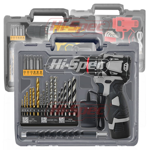 Ensemble d'outils électriques sans fil au lithium 20V en acier au chrome-vanadium, perceuse électrique multifonctionnelle avec mallette rigide, garantie 3 ans - Product Image 6