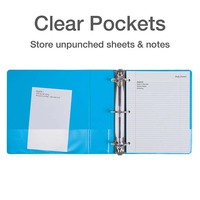 Classeur de présentation transparent en vinyle PVC 3 trous personnalisé de qualité Classeur solide Présentation 2 pouces Anneaux en D 3 anneaux Classeurs à billes