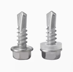 LeGood Acero inoxidable 410 Cabeza de arandela hexagonal Tornillo autoperforante Tamaños #8 #10 #12 #14 M4.2 M4.8 M5.5 M6.3 Medición métrica de metal - Product Image 1