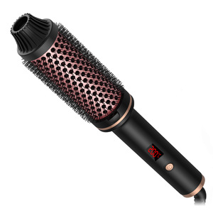 <span class=keywords><strong>Cepillo</strong></span> térmico profesional para el cabello, rizador de cabello de iones negativos antiescaldado, peine Alisador, <span class=keywords><strong>cepillo</strong></span> térmico 400F, pantalla LCD de 1,5 pulgadas - Product Image 2