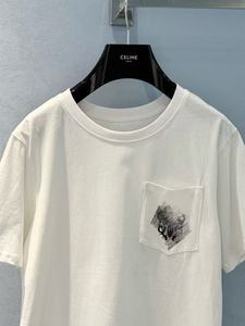 Camiseta Unisex Blanca 100% Algodón 240g con Estampado Gótico de Cruz y Letras, Diseño en Blanco, Estilo Vintage Streetwear, Dropshipping - Product Image 4