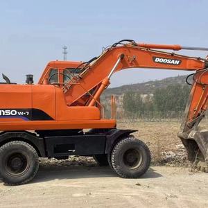 Excavadora Doosan de segunda mano con rendimiento operativo estable, excavadora hidráulica Doosan de rueda de DH150W-7 a la venta - Product Image 5