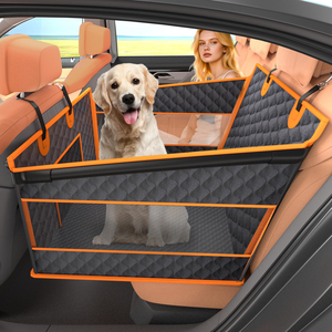 Sièges de voiture pliables pour chien, siège de voyage portable pour animaux de compagnie, rehausseur de siège arrière pour chien avec fond rigide, sièges de voiture respirants pour chien - Product Image 1