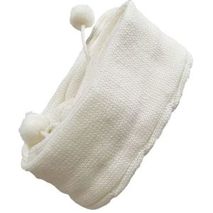 Calcetines Largos de Mujer, Medias de Punto de Lana con Bola de Pelo, por Encima de la Rodilla - Product Image 6