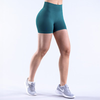 Shorts de sport pour femmes, taille mi-haute, en nylon à séchage rapide, compressifs, pour yoga et fitness, personnalisables