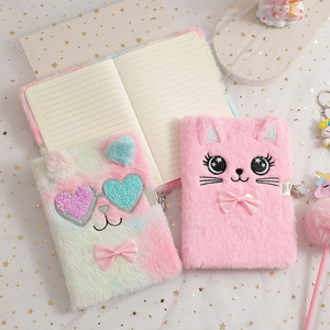 A5 gato de dibujos animados con Cuaderno de bloqueo lindo bordado lentejuelas cuaderno para estudiantes - Product Image 2