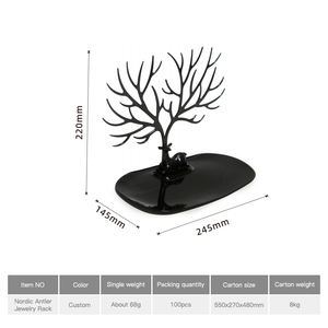 منظمي المجوهرات الإبداعية شجرة قرن الوعل-من البلاستيك شماعات تخزين المجوهرات - Product Image 6