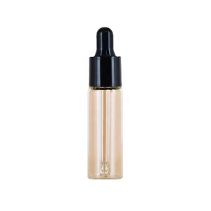 Flacons d'échantillons cosmétiques vides de 7 ml, mini flacons compte-gouttes en verre transparent, flacon d'huile essentielle, flacon de sérum avec <span class=keywords><strong>pipette</strong></span> noire et blanche - Product Image 1