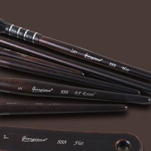 Paul Cezanne, venta al por mayor, 10 Uds., pinceles de <span class=keywords><strong>dibujo</strong></span> artístico, pelo de <span class=keywords><strong>ardilla</strong></span>, cepillo profesional con mango de madera <span class=keywords><strong>para</strong></span> pintura artística - Product Image 3