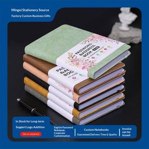 Password Book for Strap <b>Custom</b> PU A4 Notebook with Horizontal Line <b>Diary</b> Plus Logo Creative - Product Image 5